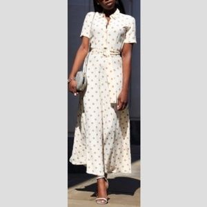 Zara Polka Dot Belted Dress